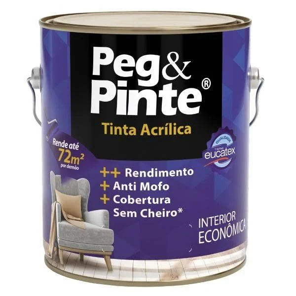 Tinta Acrílica Sem Cheiro Peg & Pinte
