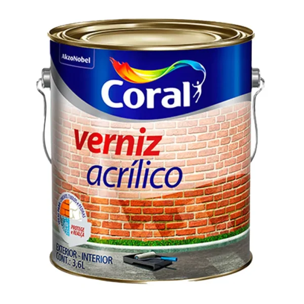 Verniz Acrílico para Concreto, Pedras e Tijolos Base Água